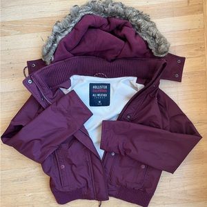 Hollister All Weather Jacket in Plum